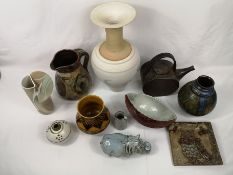 Collection of studio pottery