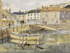 Framed and glazed watercolour, Mevagissey