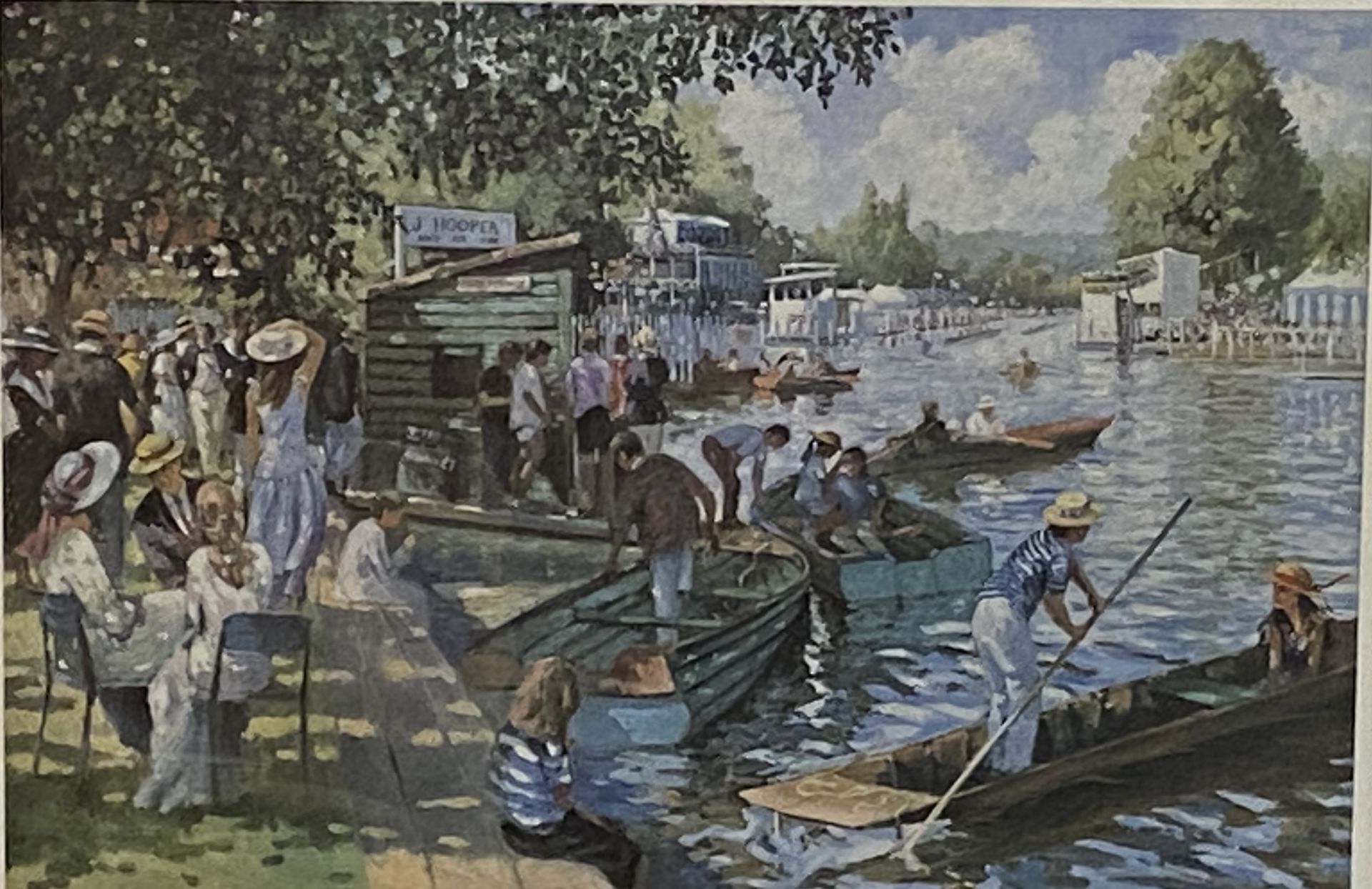 Framed and glazed artist proof limited edition print 47/50, of Henley Royal Regatta - Image 2 of 4