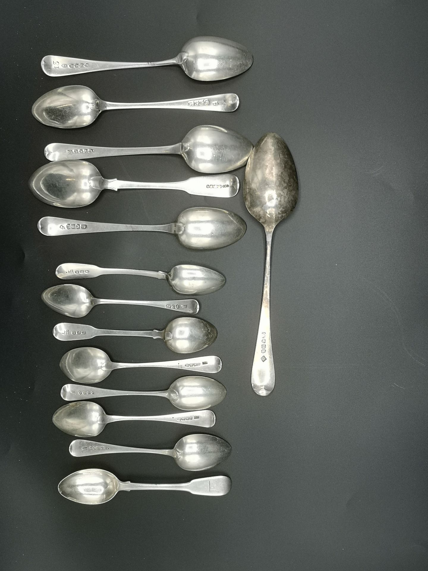 Collection of silver spoons - Image 6 of 6