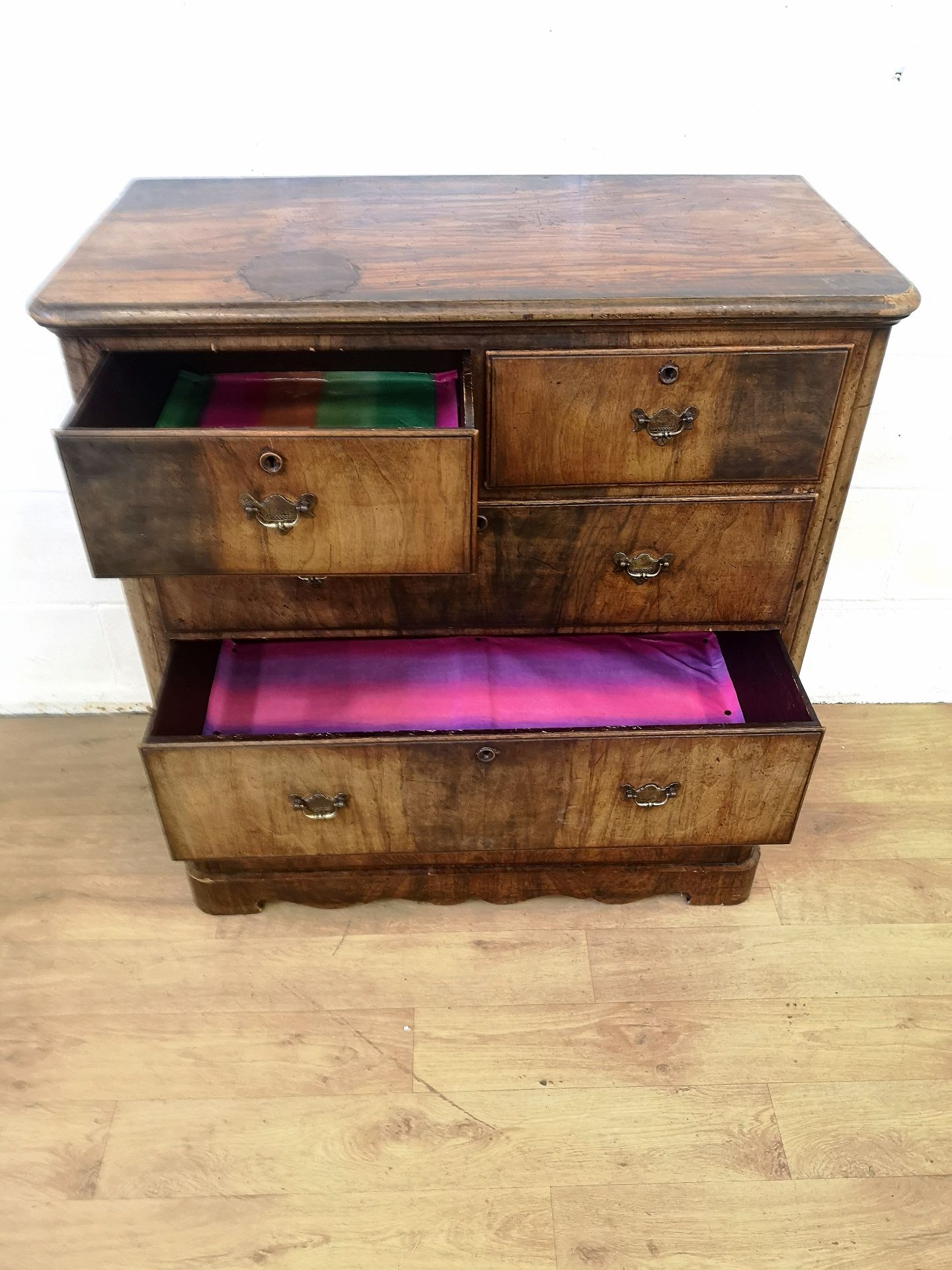 Mahogany chest of two over three drawers - Image 6 of 6