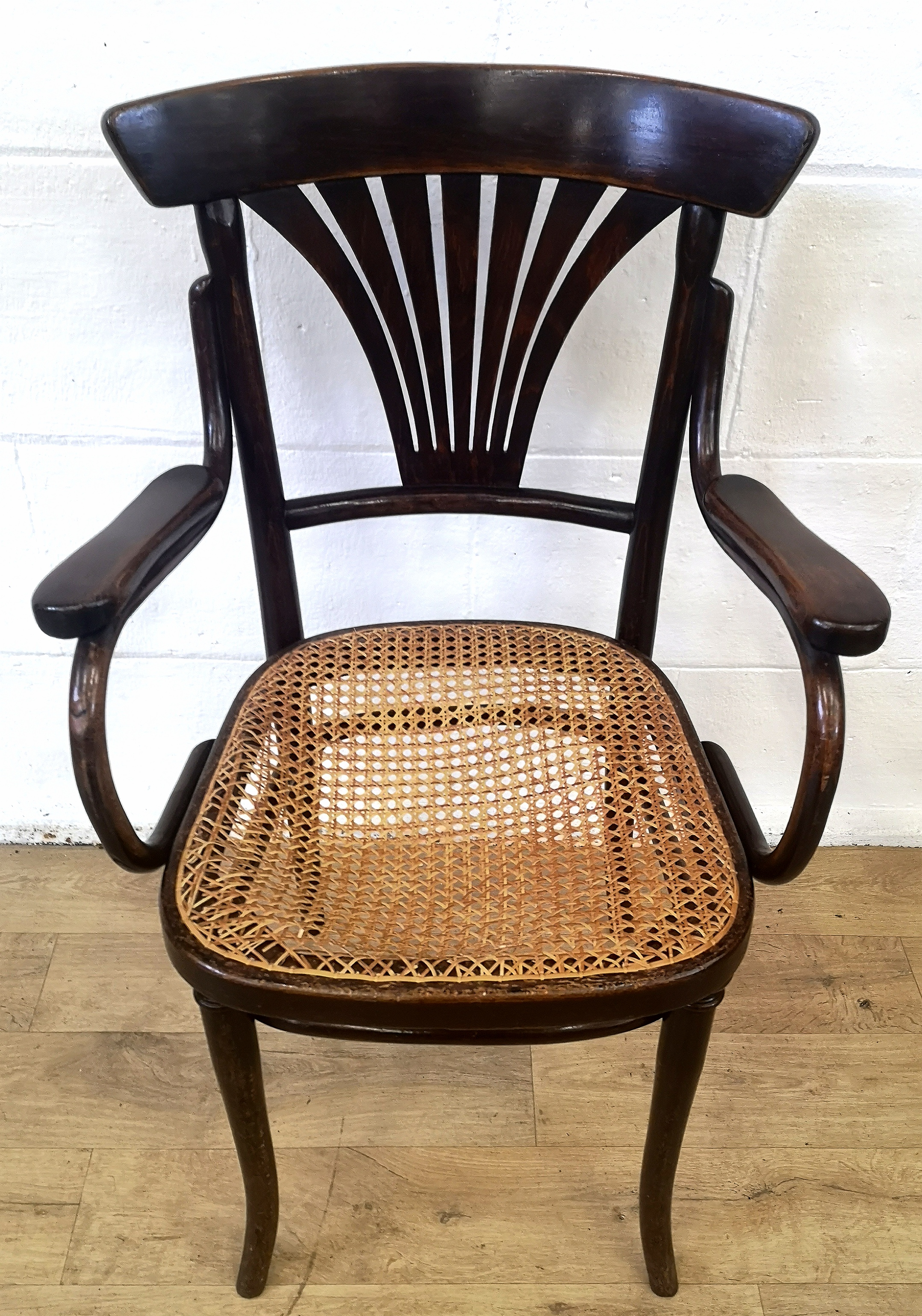 Pair of bentwood open armchairs - Image 2 of 5