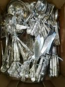 Quantity of silver plate cutlery