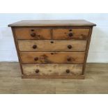 Pine chest of drawers