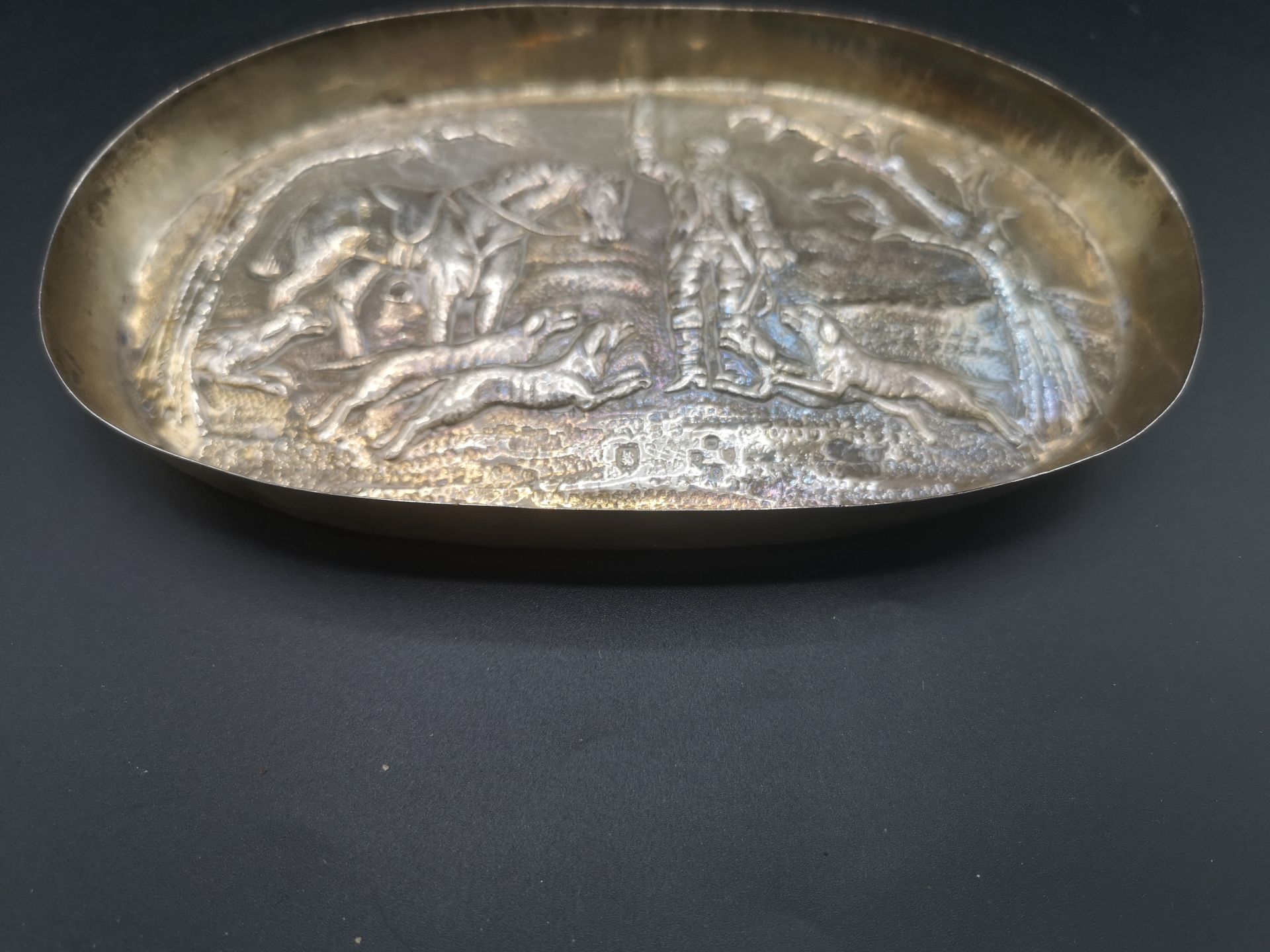 Two silver pin trays and other items of silver - Image 2 of 12