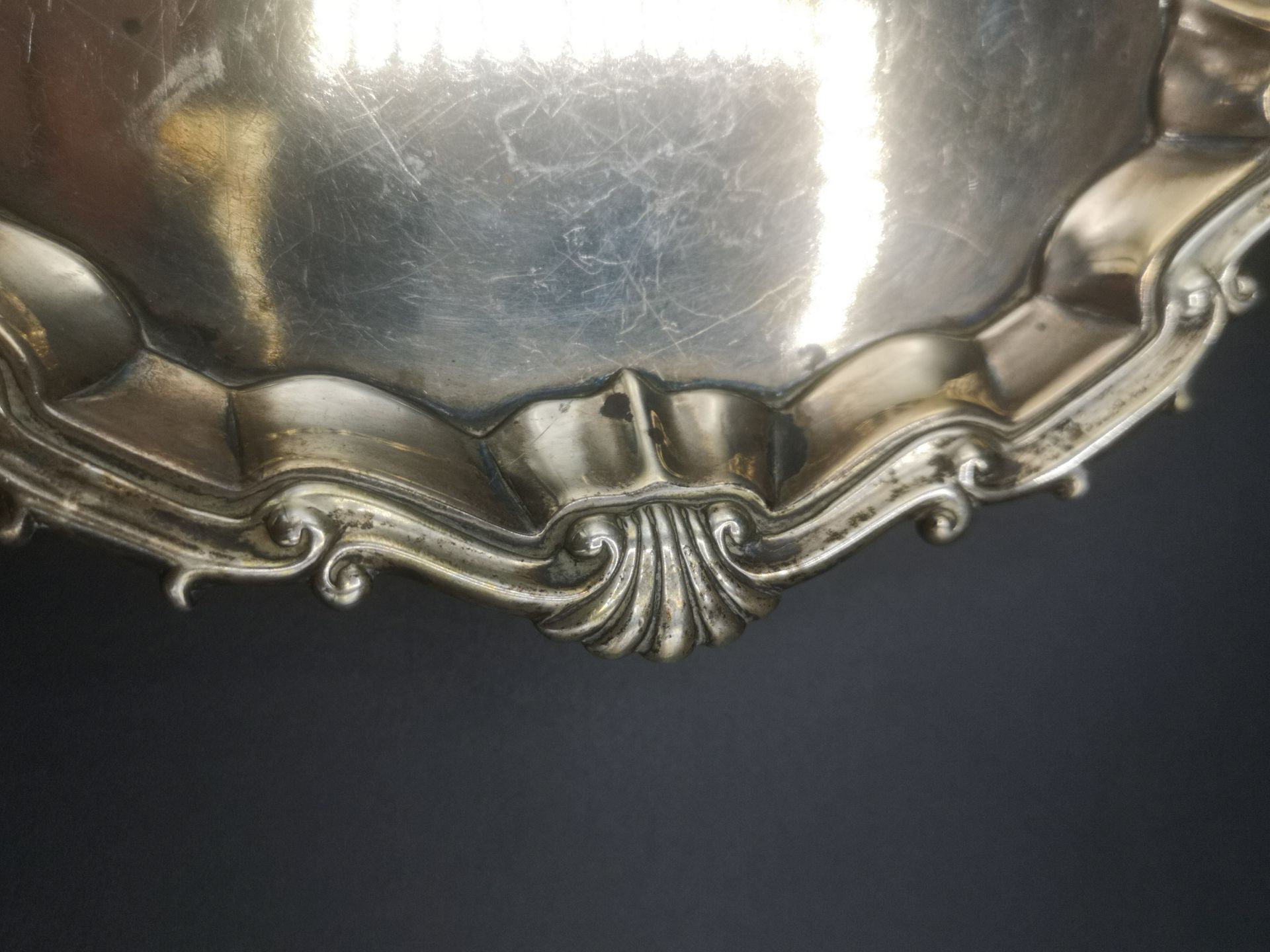 Georgian silver salver - Bild 5 aus 5