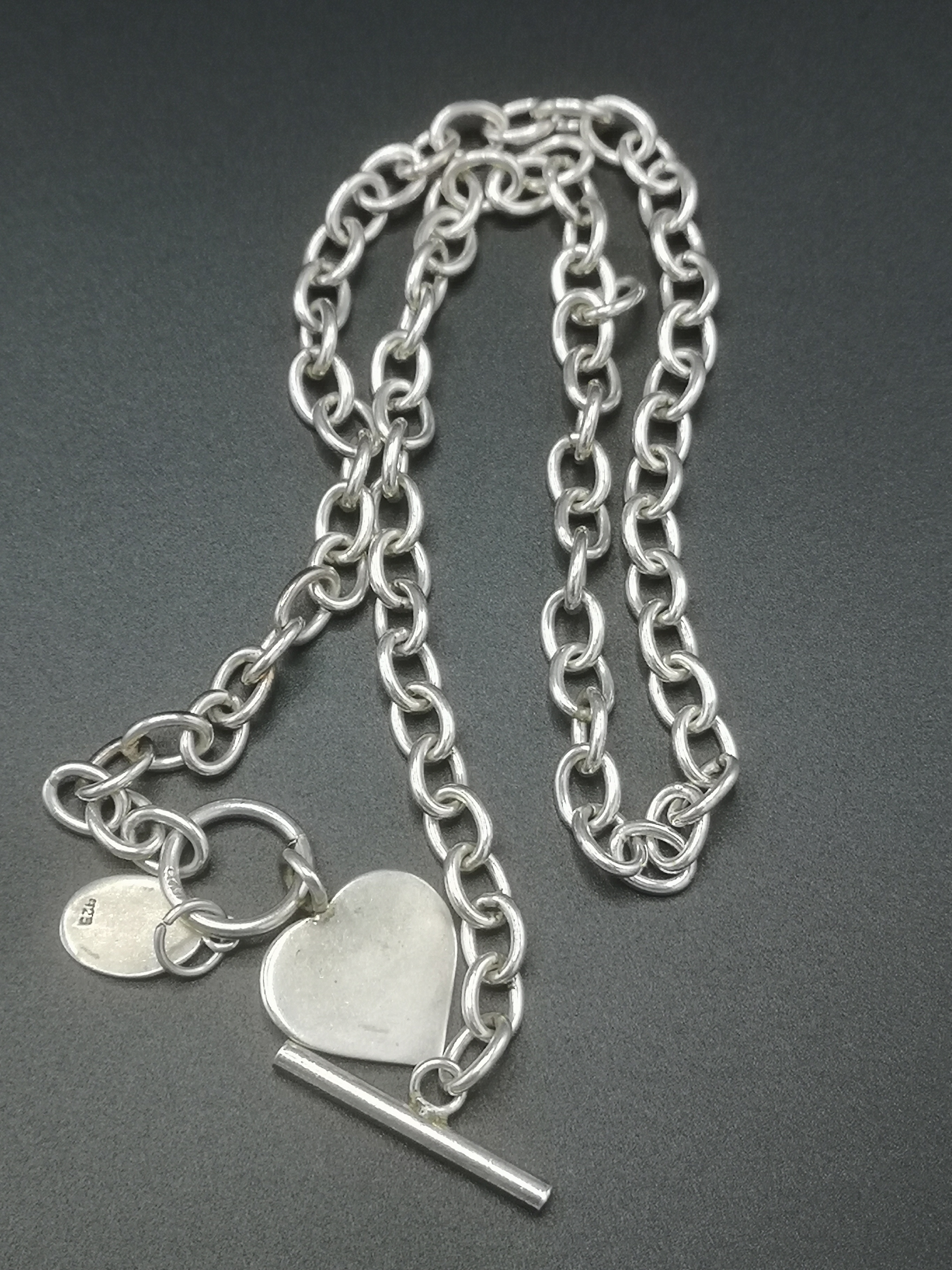 Silver fob chain - Image 5 of 5