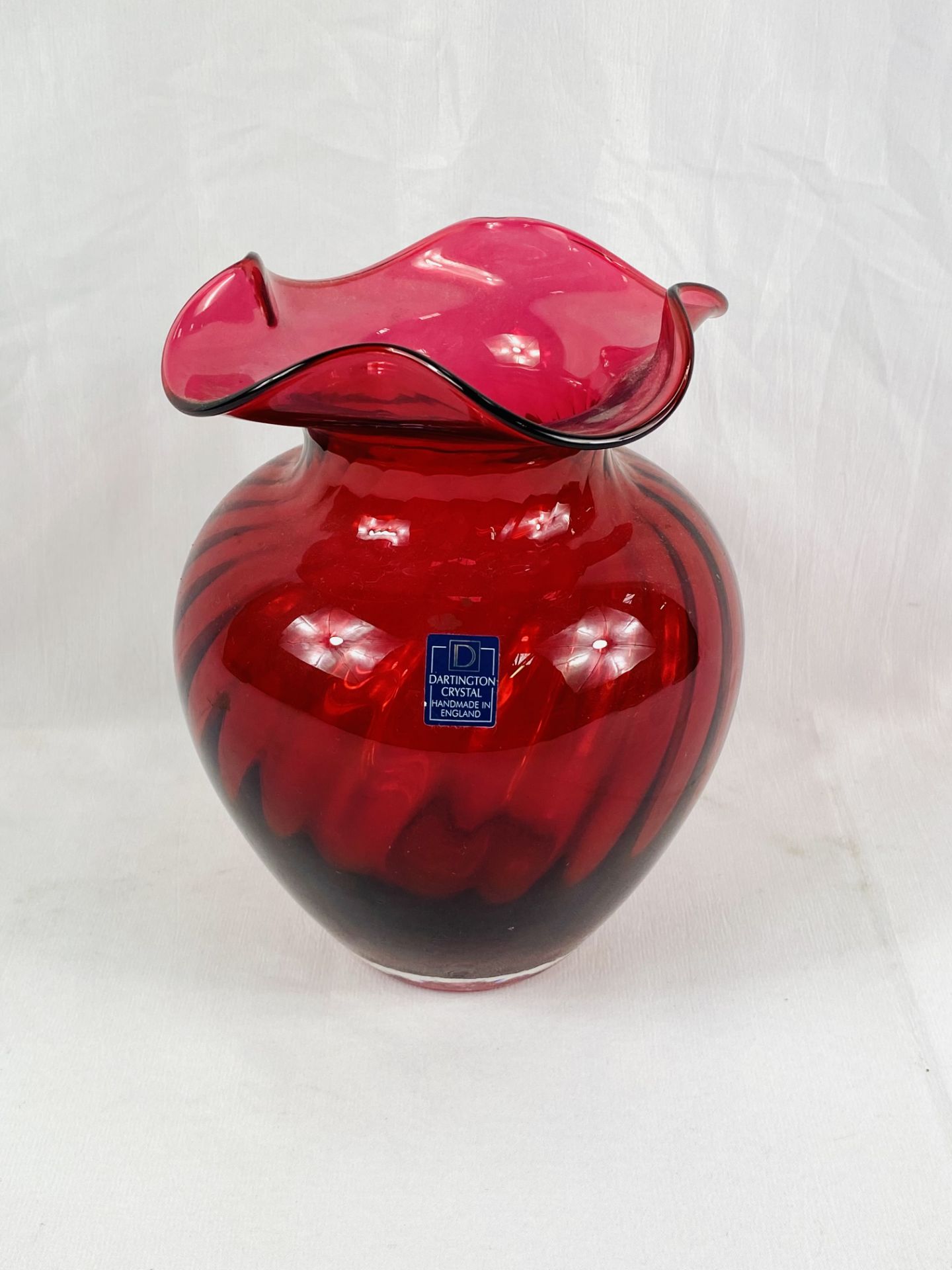 Dartington Crystal vase - Image 2 of 3