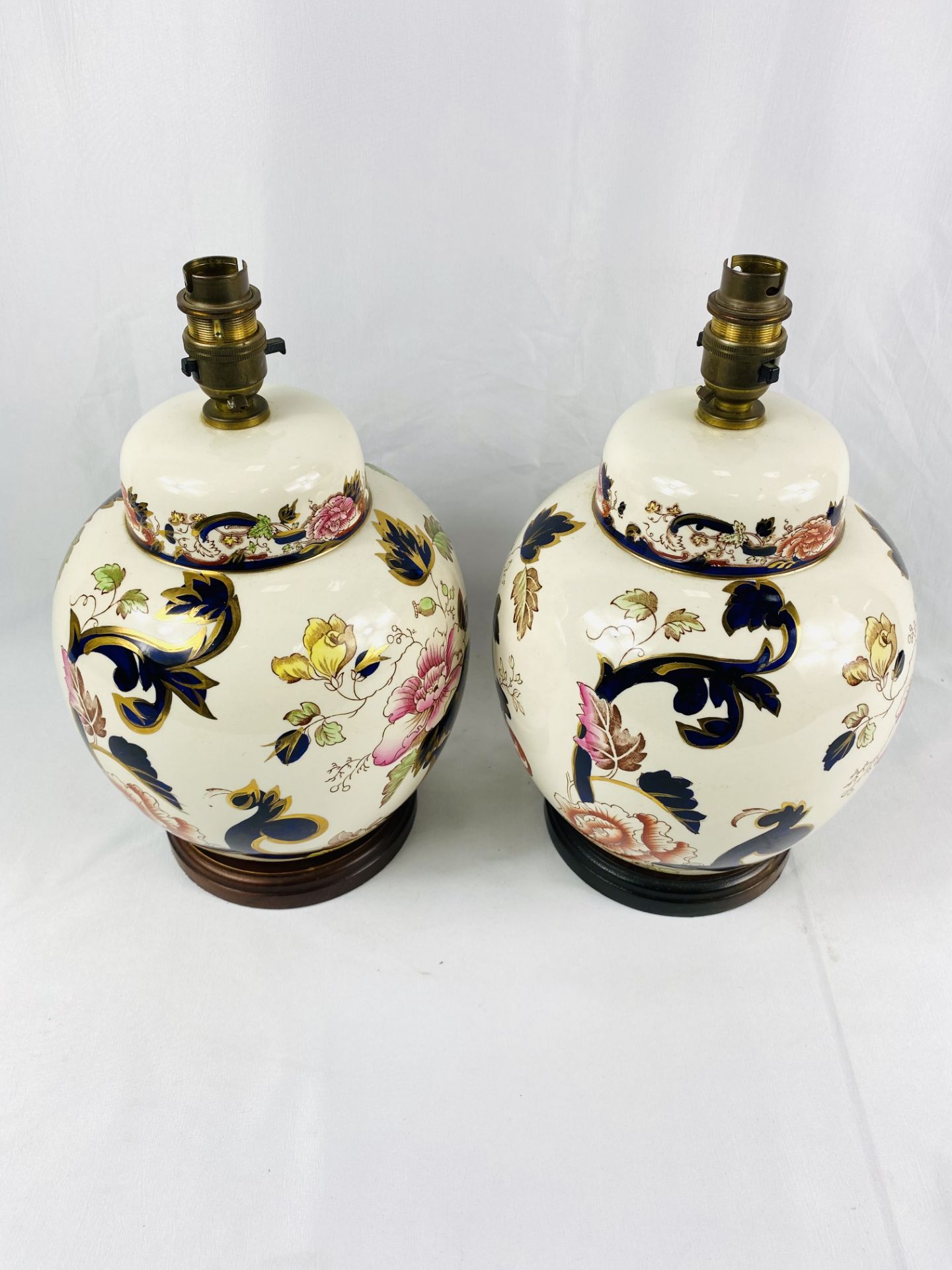 Two porcelain table lamps - Image 3 of 4