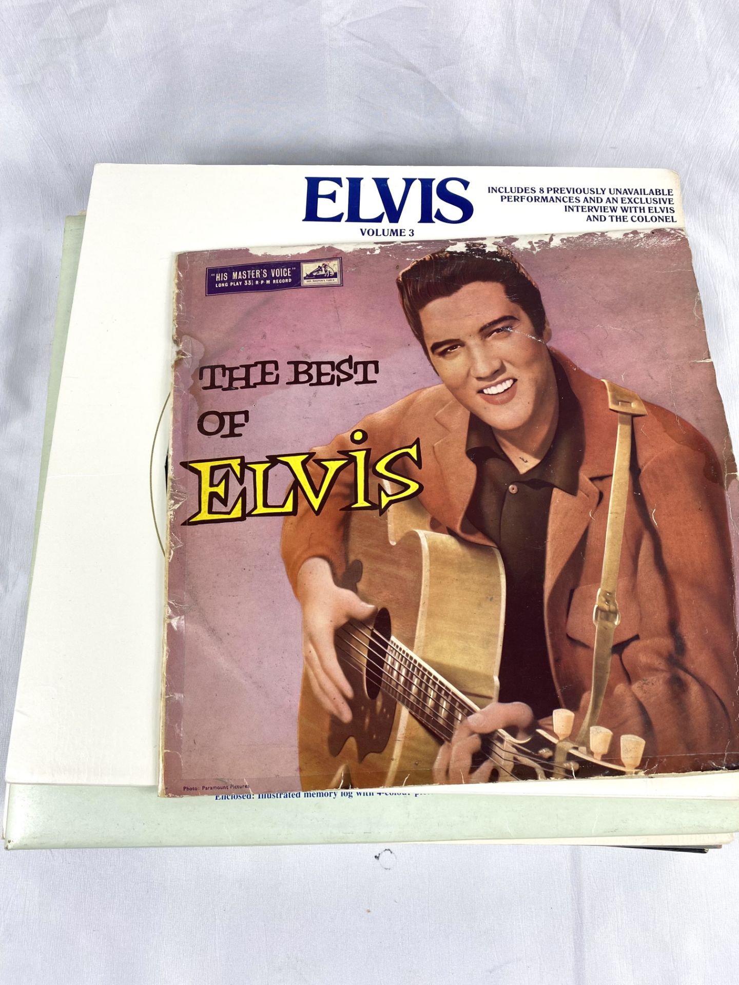 Collection of Elvis Presley records