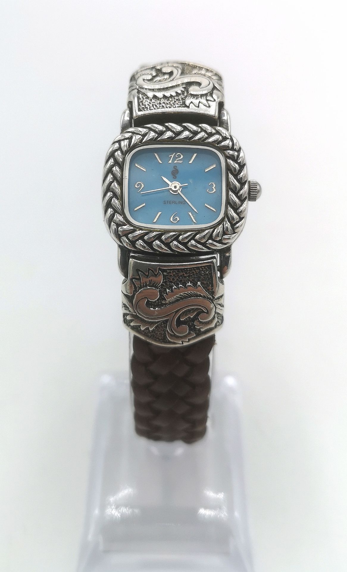 Sterling silver wrist watch - Image 7 of 7