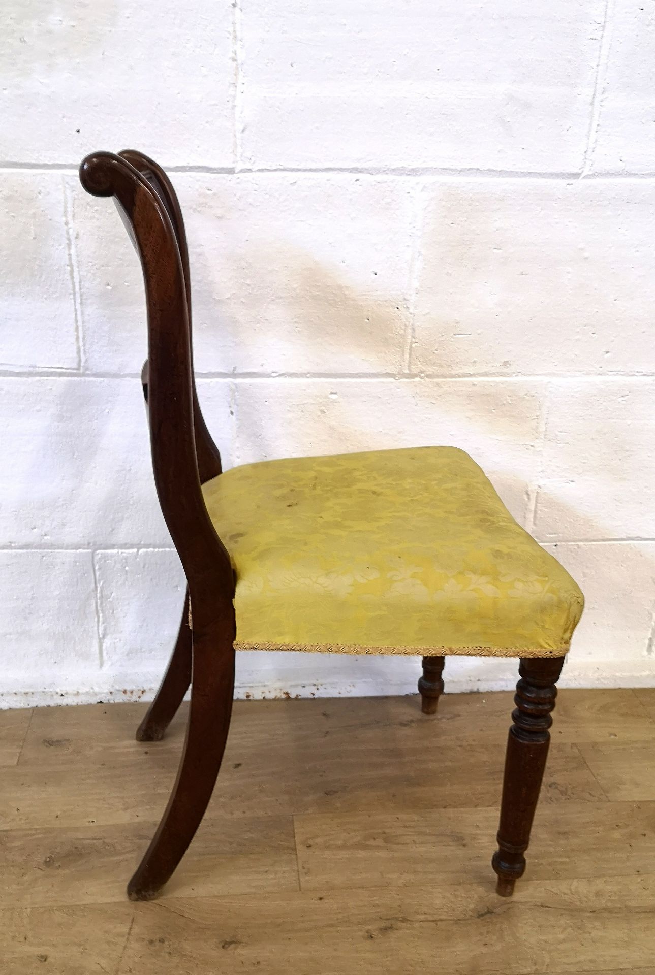 Two mahogany ladder back dining chairs - Image 6 of 6