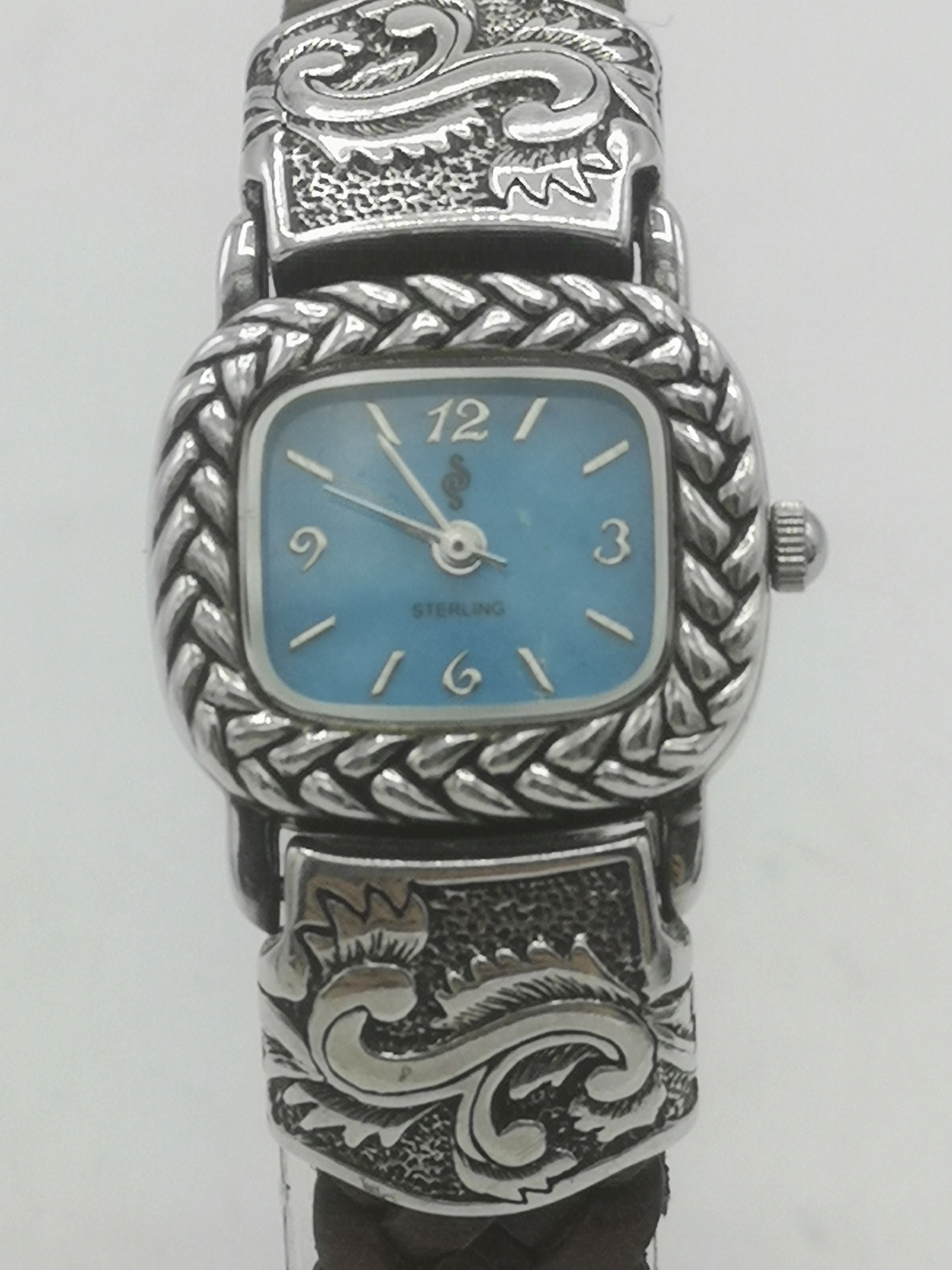 Sterling silver wrist watch - Image 2 of 7