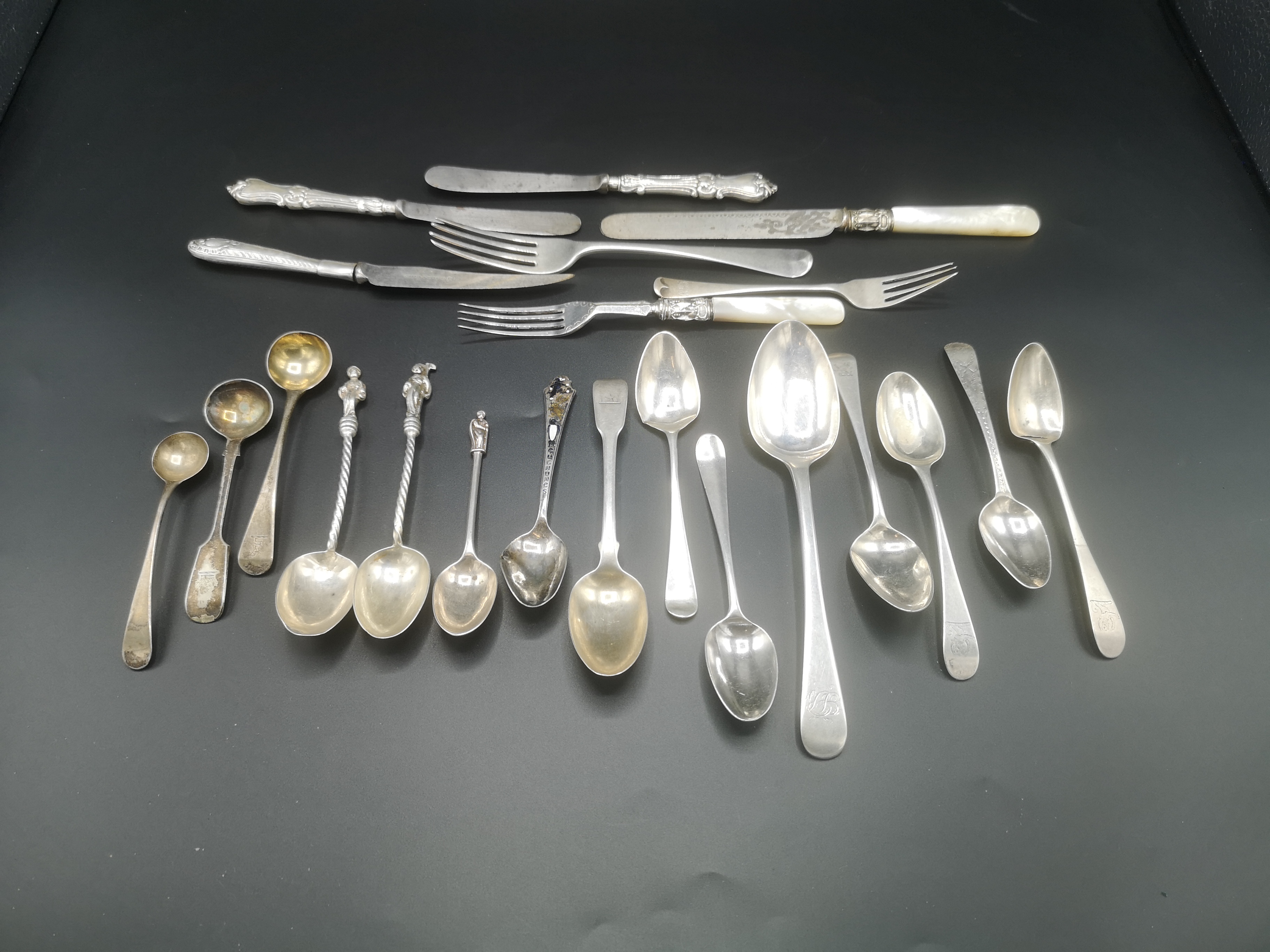 Collection of silver flatware - Image 9 of 9