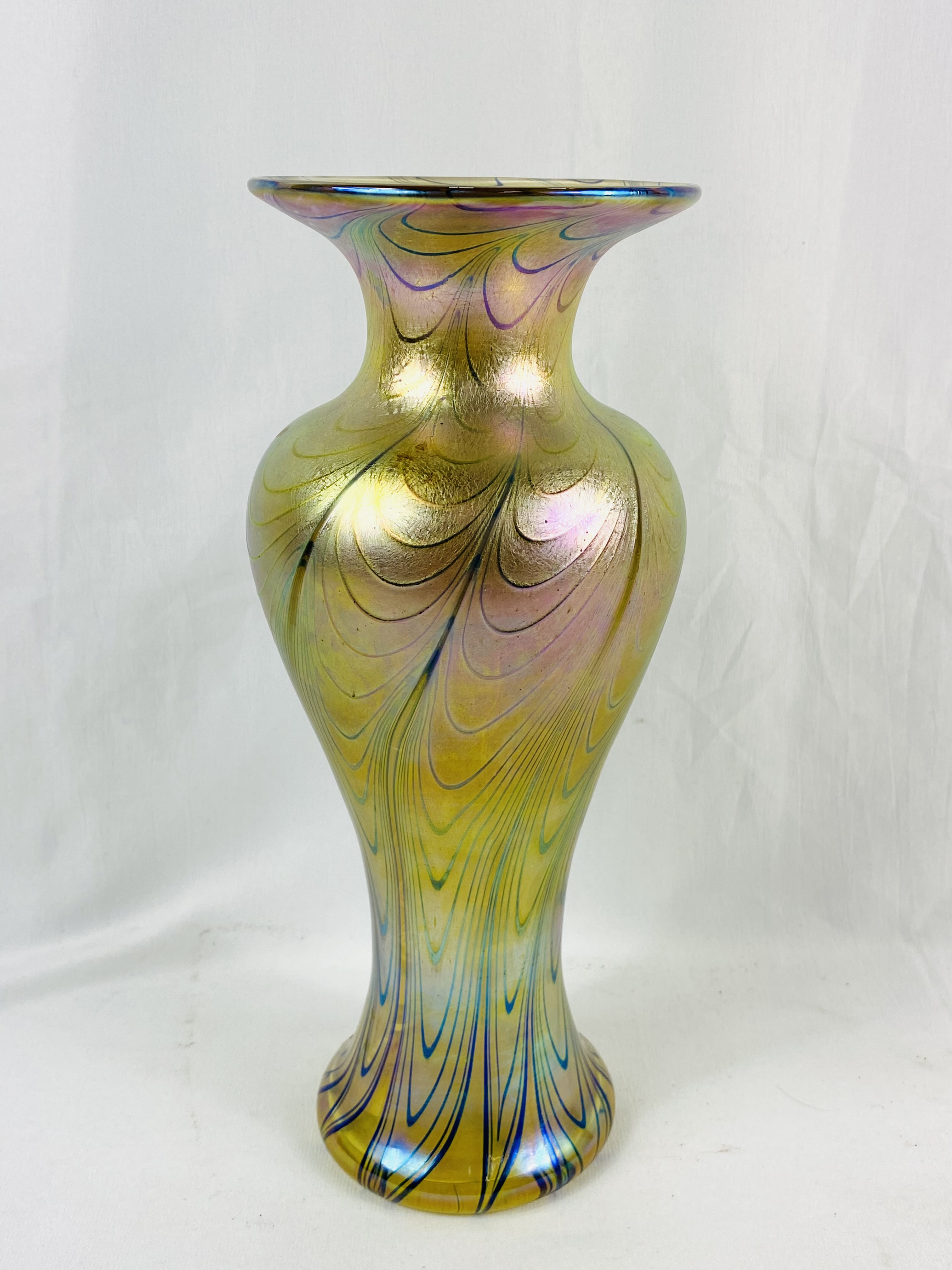 Robert Held iridescent glass vase