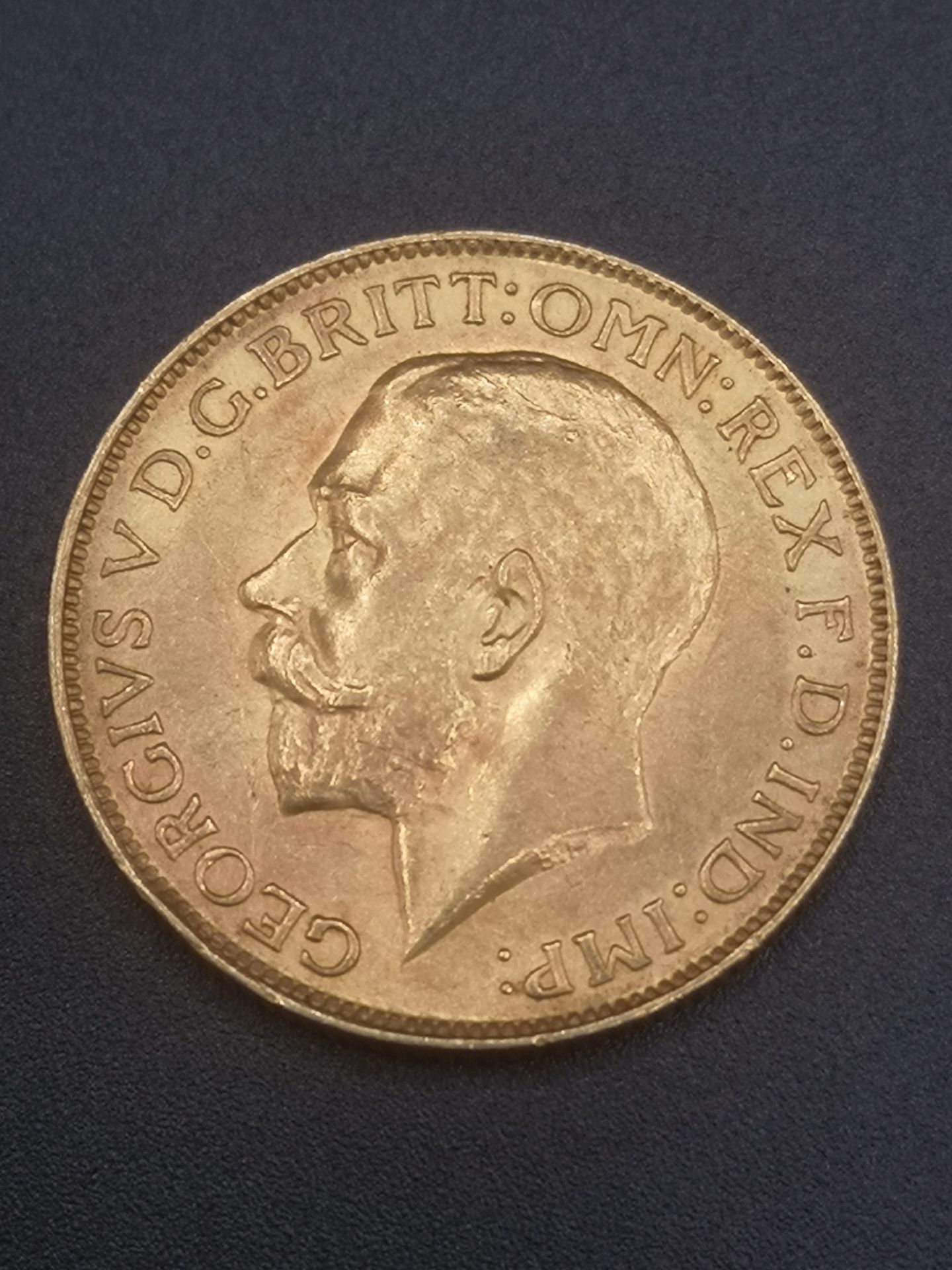 George V gold sovereign 1927