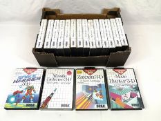 Collection of boxed Sega 3D cartridge games