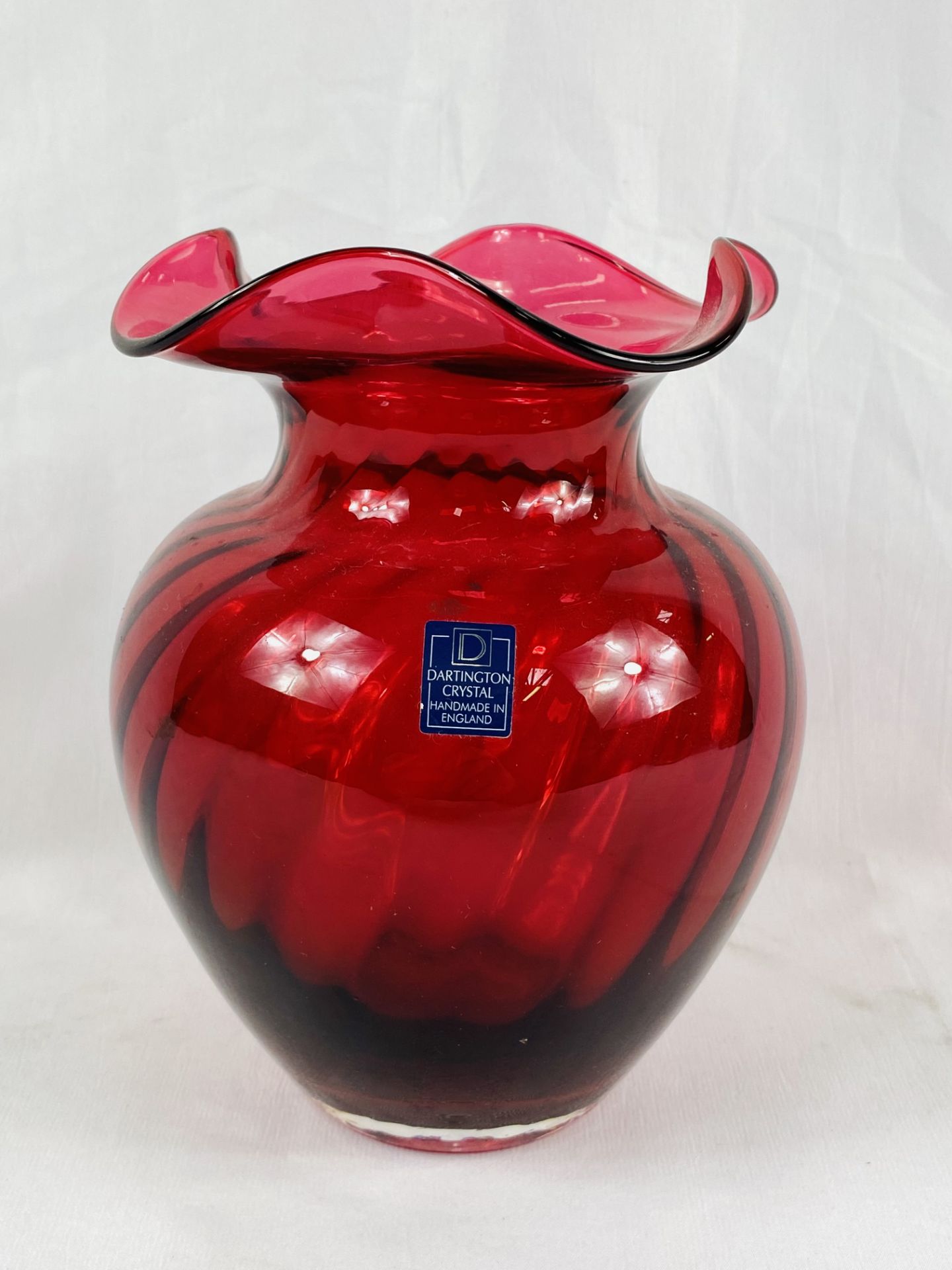 Dartington Crystal vase