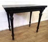 Black painted games table