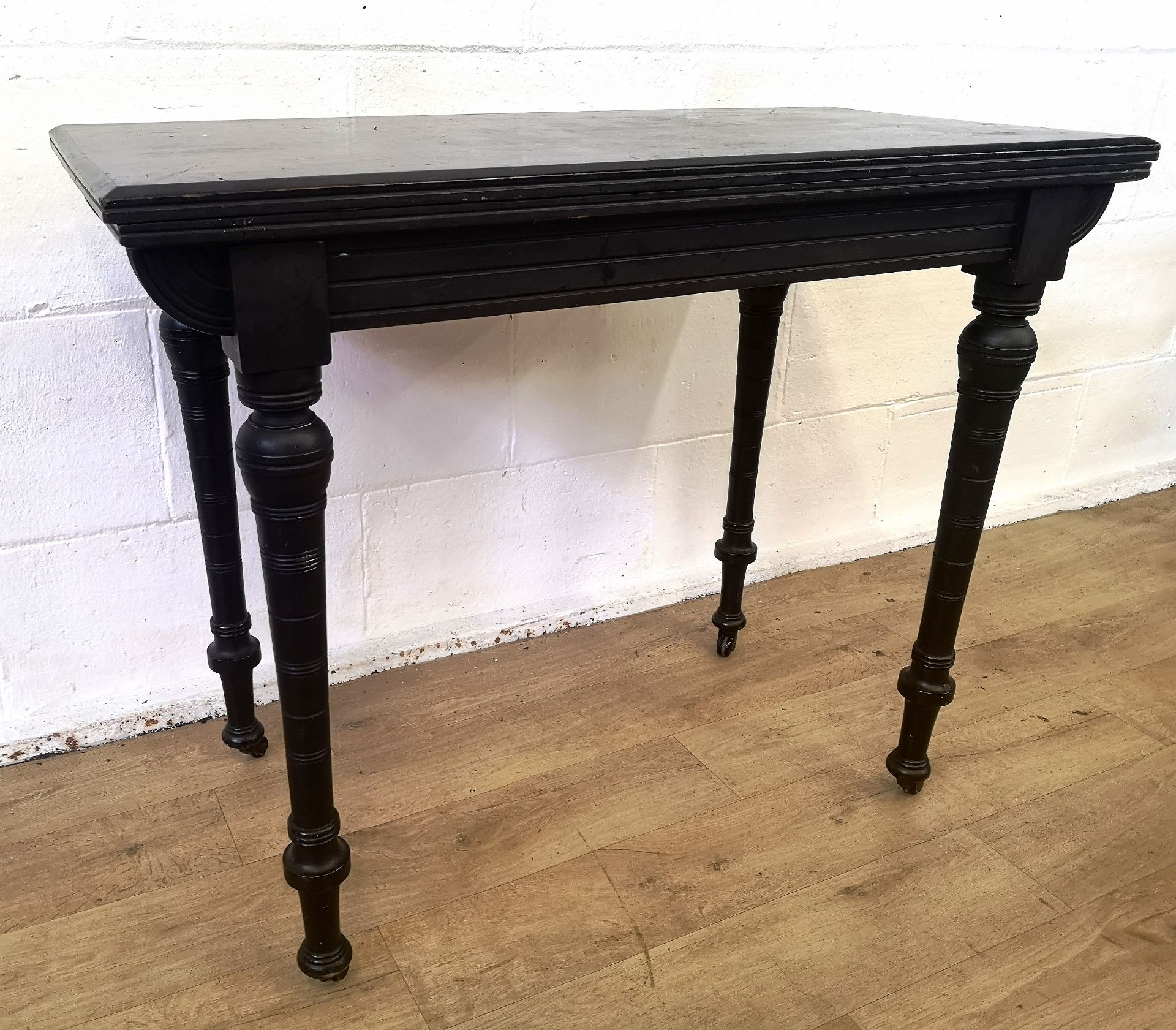 Black painted games table