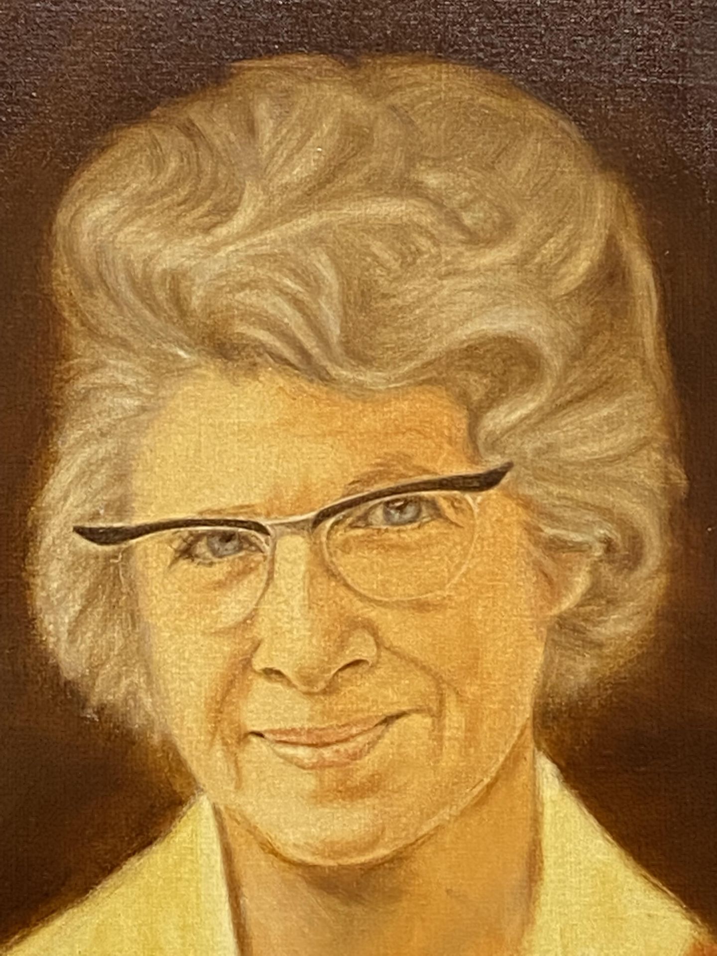 Peter Deighan, framed oil on canvas portrait - Image 2 of 4
