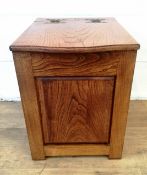 Oak lift top locker