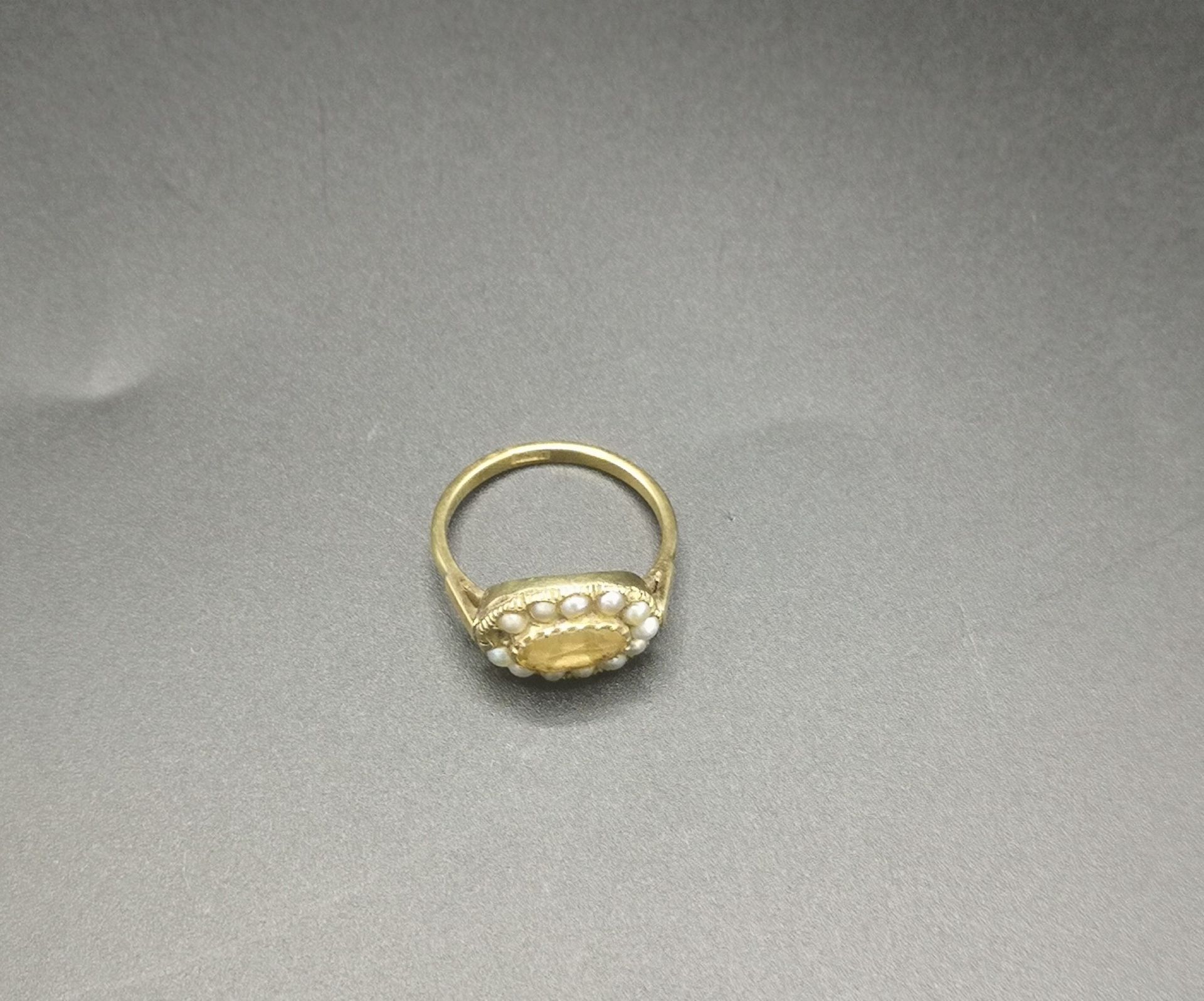 19th century, 18ct gold mourning ring - Image 3 of 5