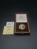 1987 1/4oz gold proof £25 coin