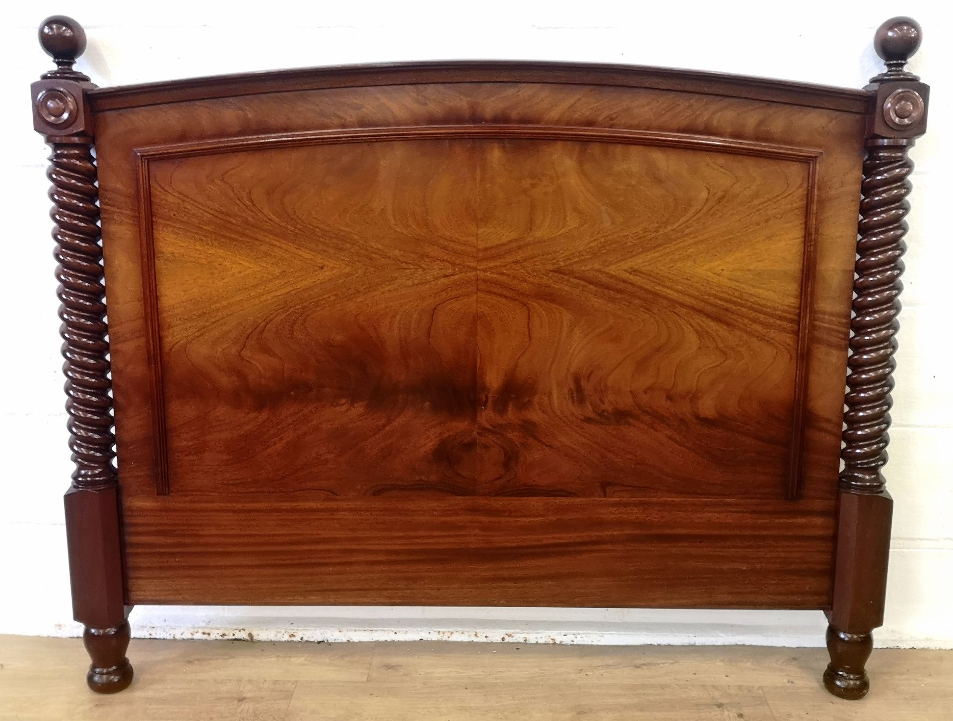 Victorian mahogany bedstead