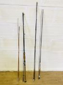 Four fly fishing rods