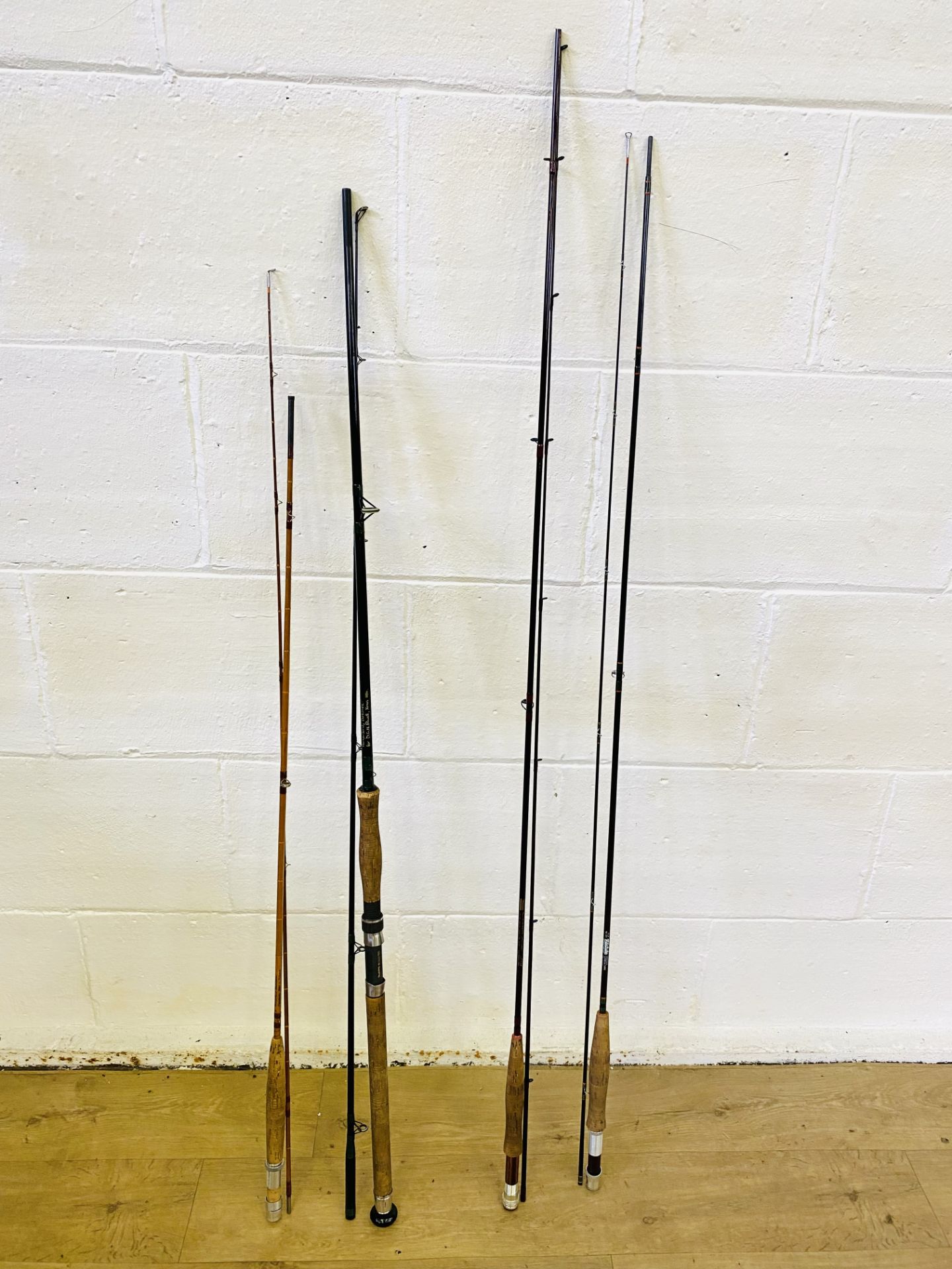 Four fly fishing rods
