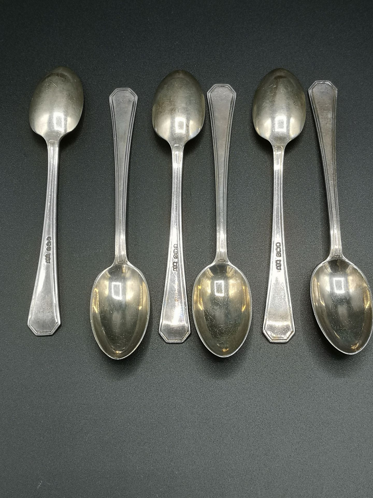 Two sets of silver tea spoons - Image 5 of 7