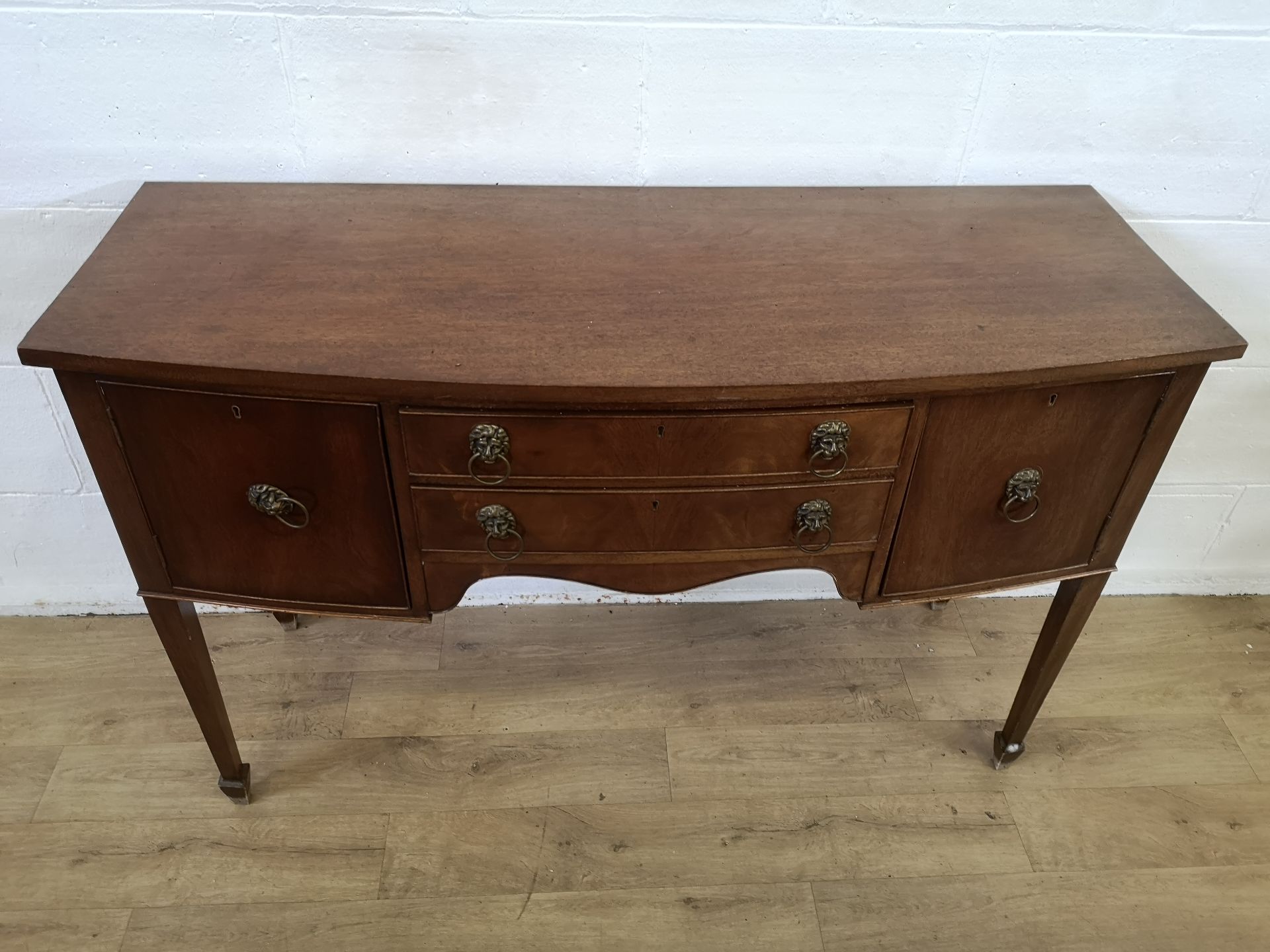 Mahogany bow fronted sideboard - Image 2 of 7