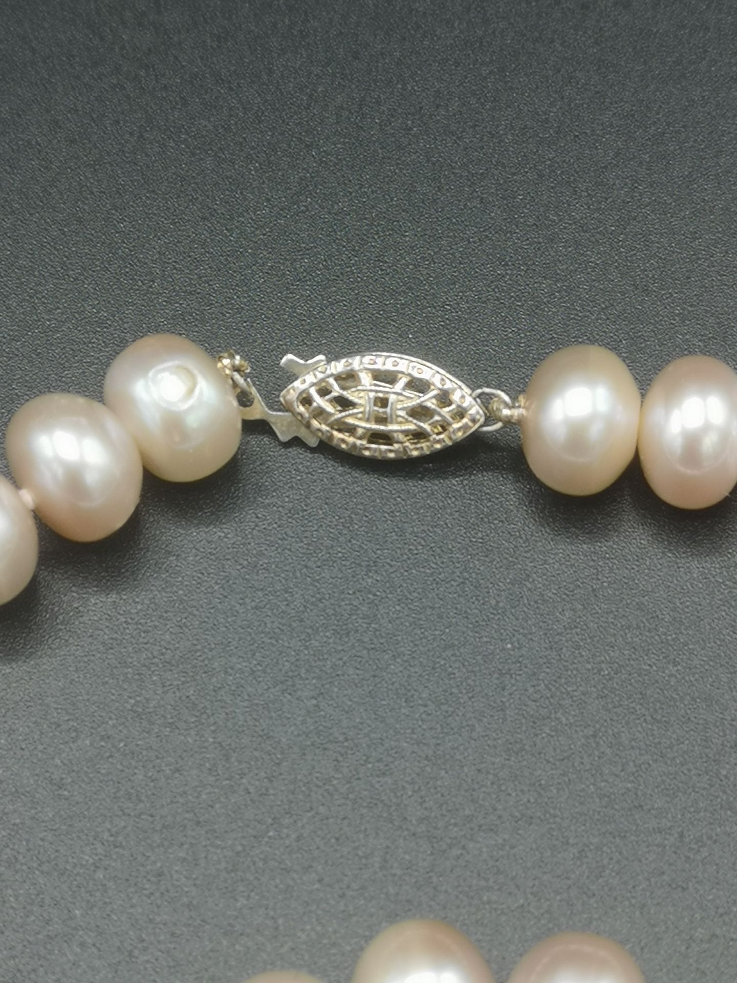 Pearl necklace with matching bracelet - Image 4 of 5