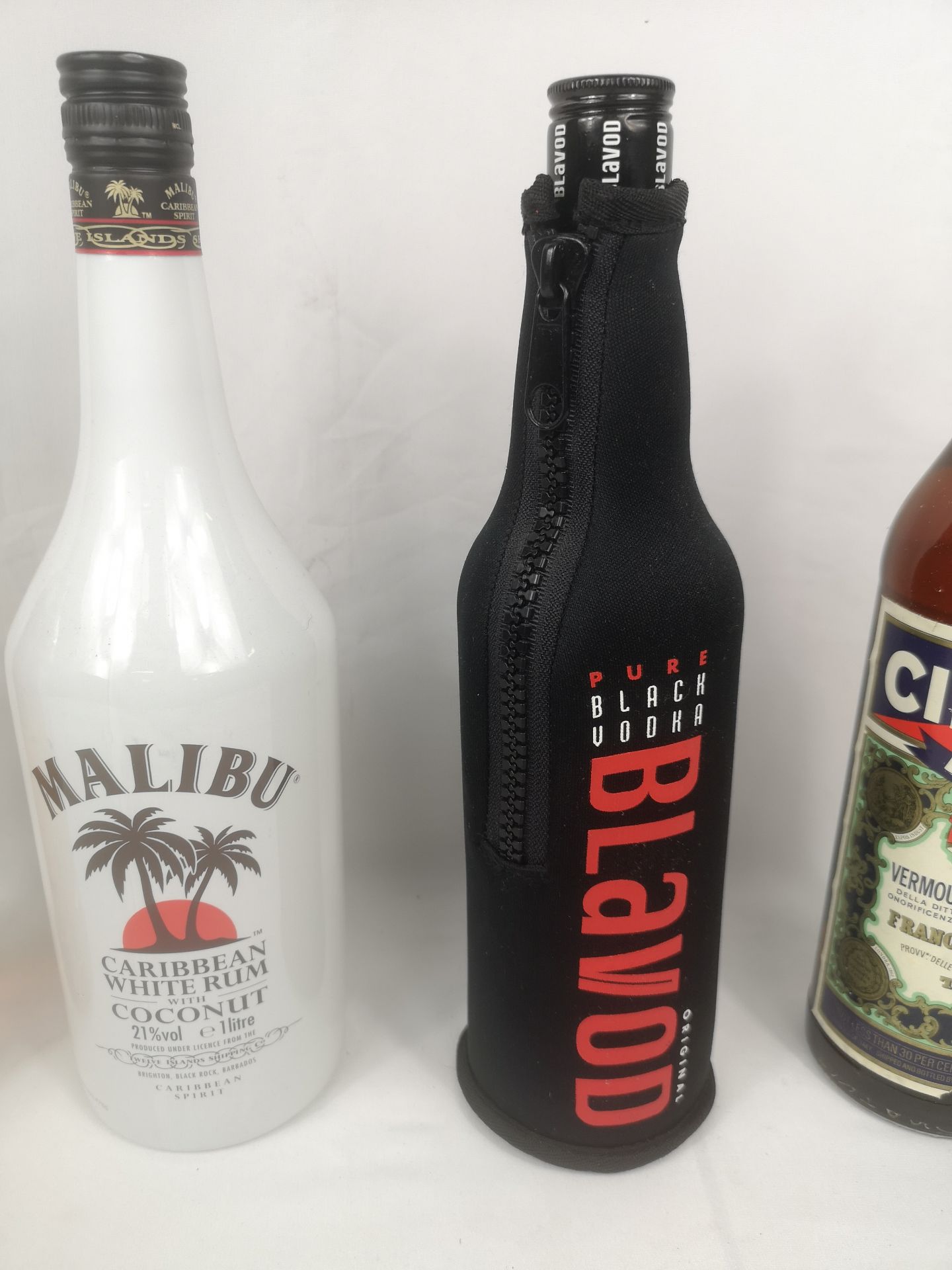 1l bottle of Malibu and other bottles - Image 3 of 8