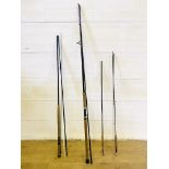 Four fly fishing rods