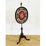 Victorian pole fire screen