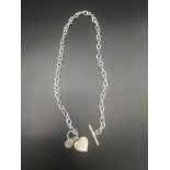 Silver fob chain