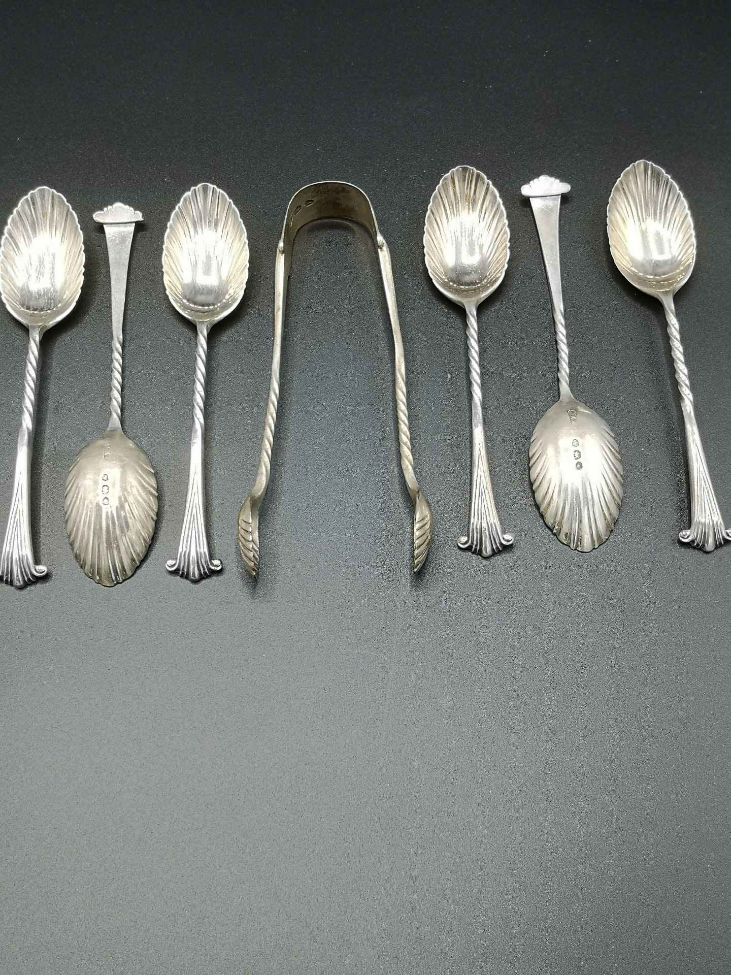 Two sets of silver tea spoons - Image 6 of 7