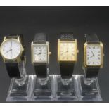 Four gents wristwatches