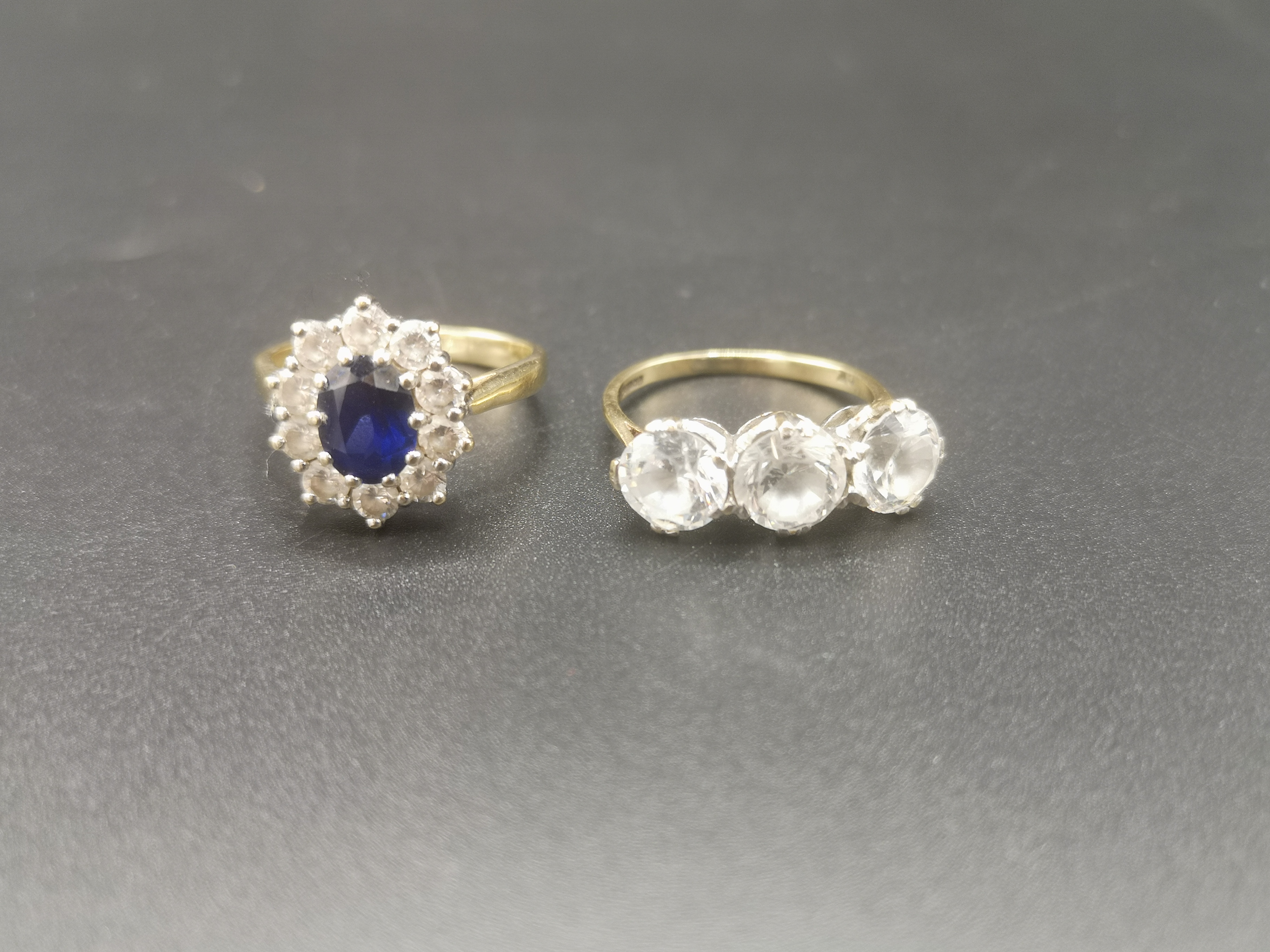 Two 9ct gold rings