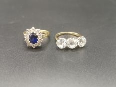 Two 9ct gold rings