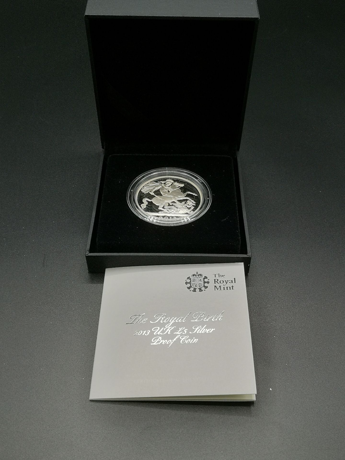 Four Royal Mint boxed silver £5 coins - Image 6 of 17