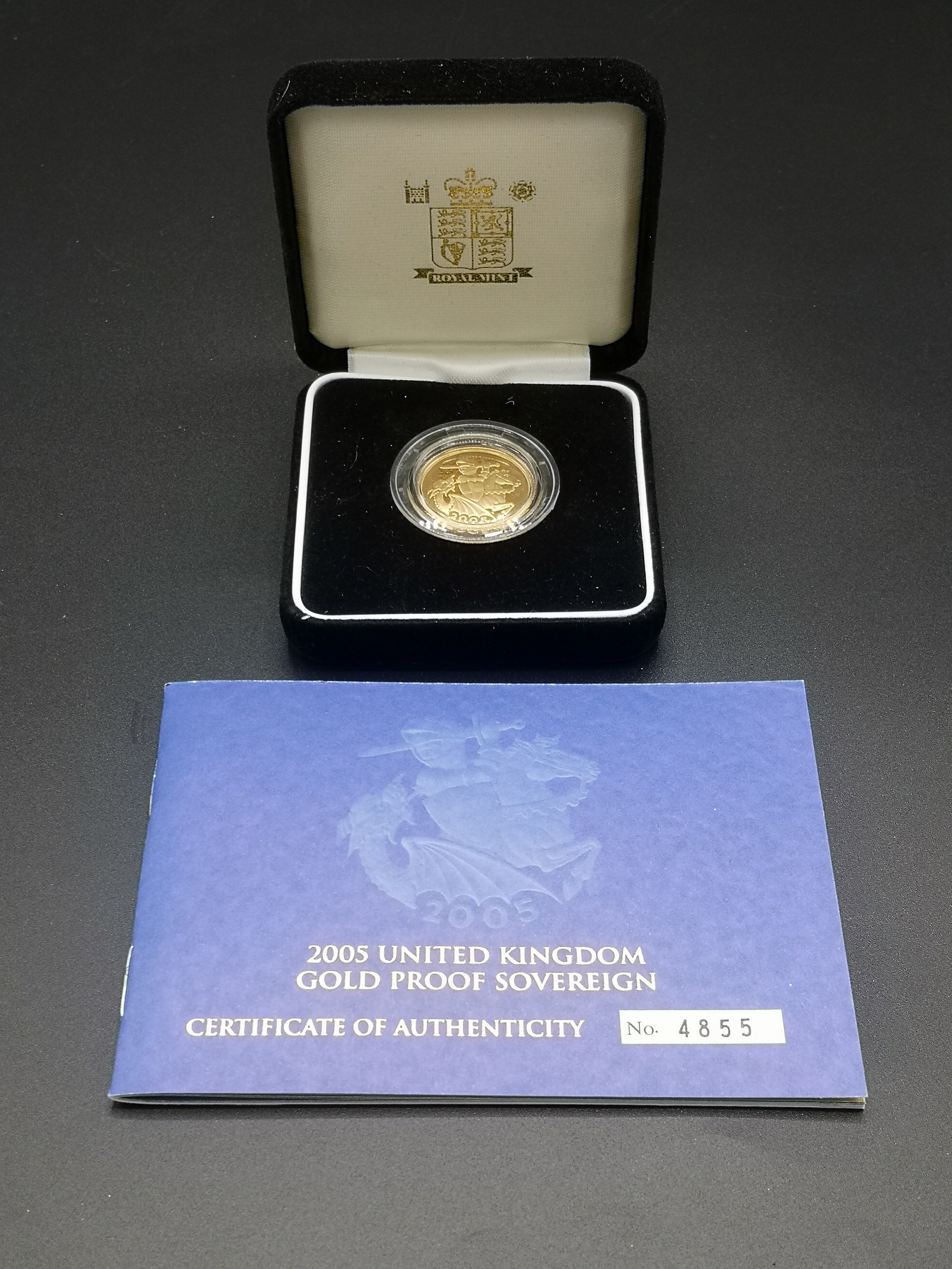 2005 22ct gold proof sovereign