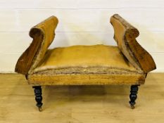 19th century drop arm daybed