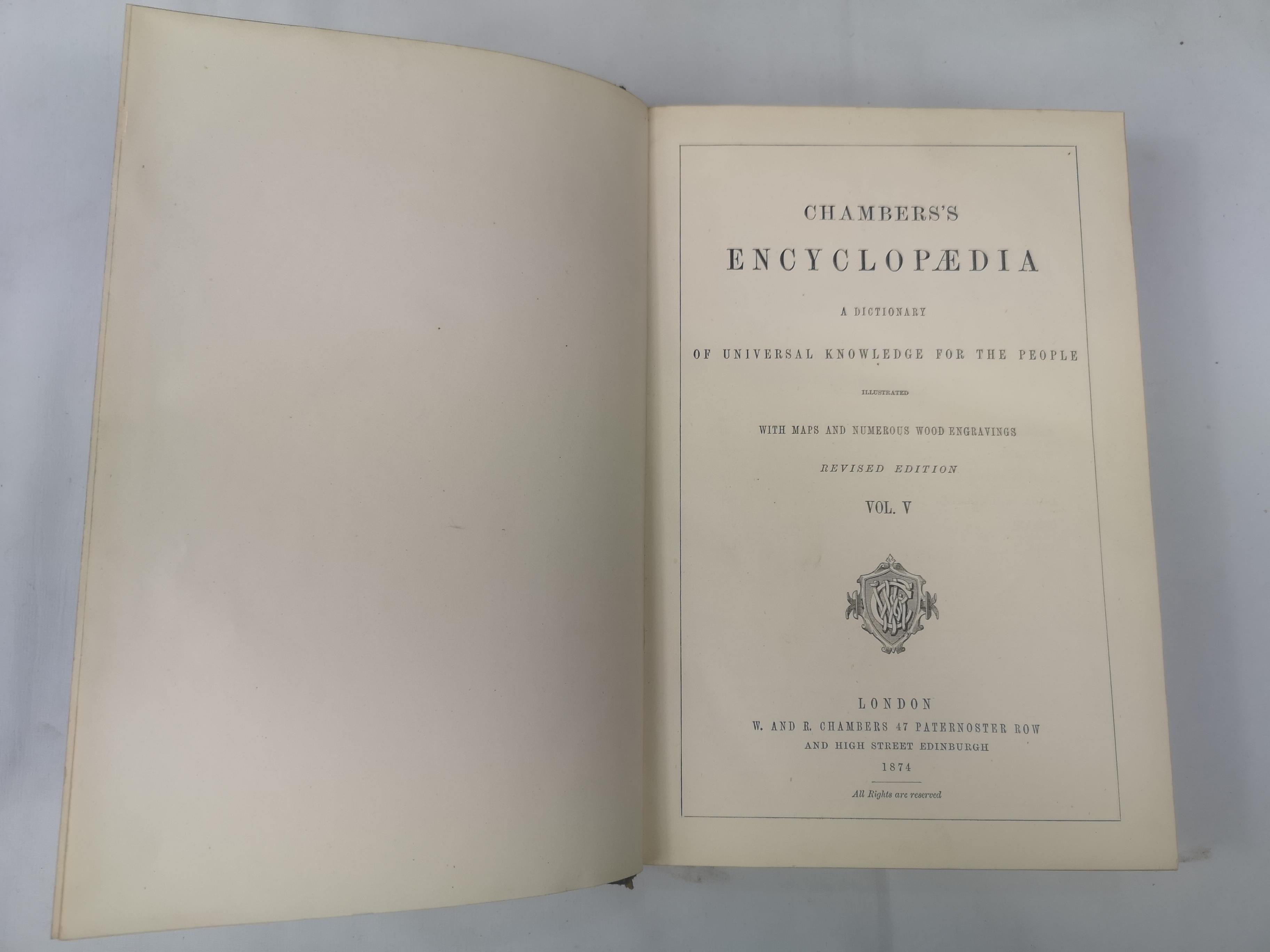 Chambers Encyclopedia, ten volumes half bound - Image 7 of 7