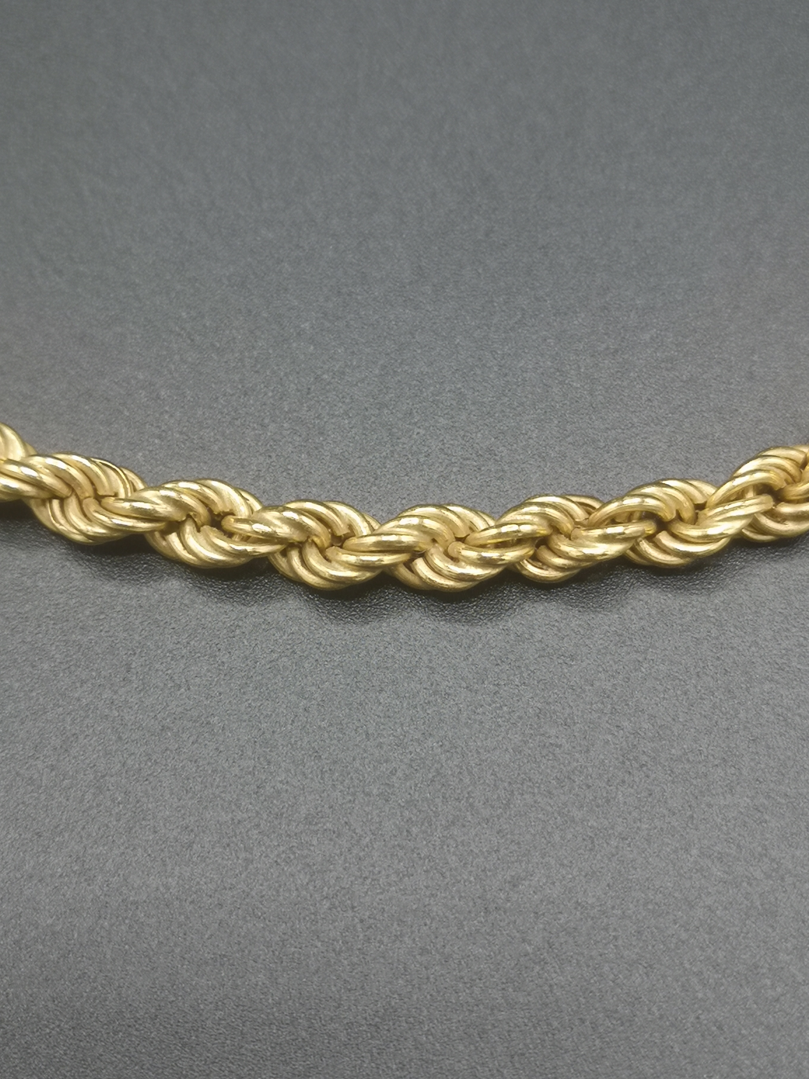 18ct gold rope twist necklace - Image 2 of 6