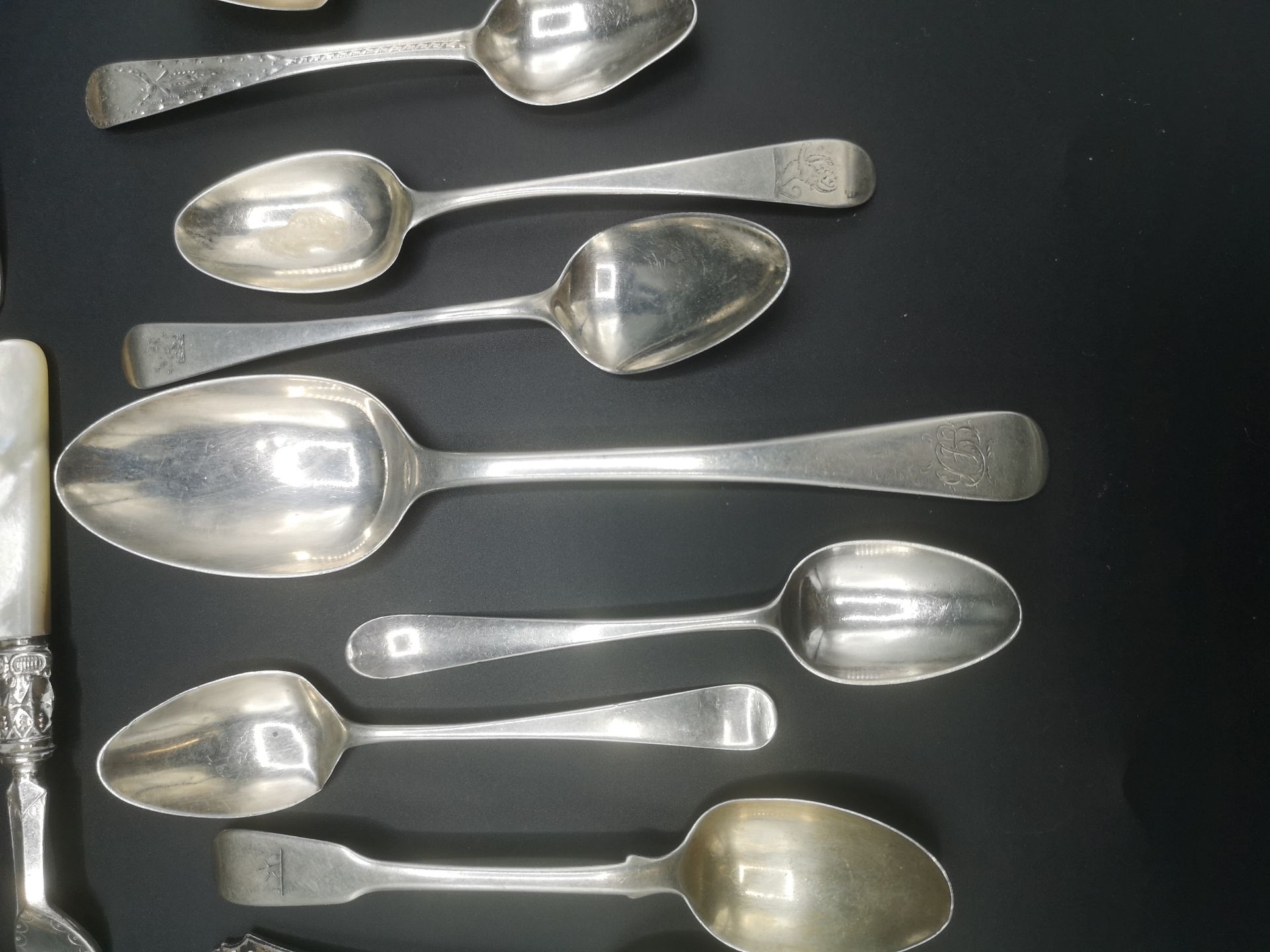 Collection of silver flatware - Bild 6 aus 9