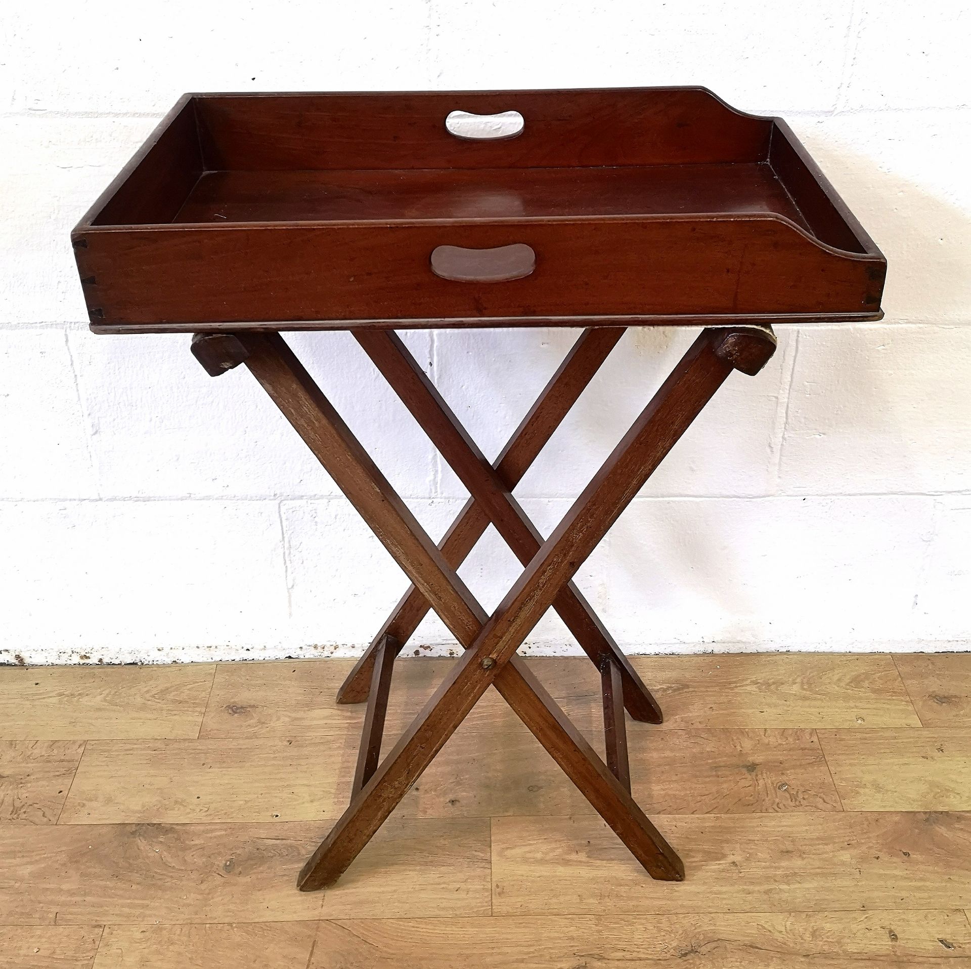 Mahogany butlers tray