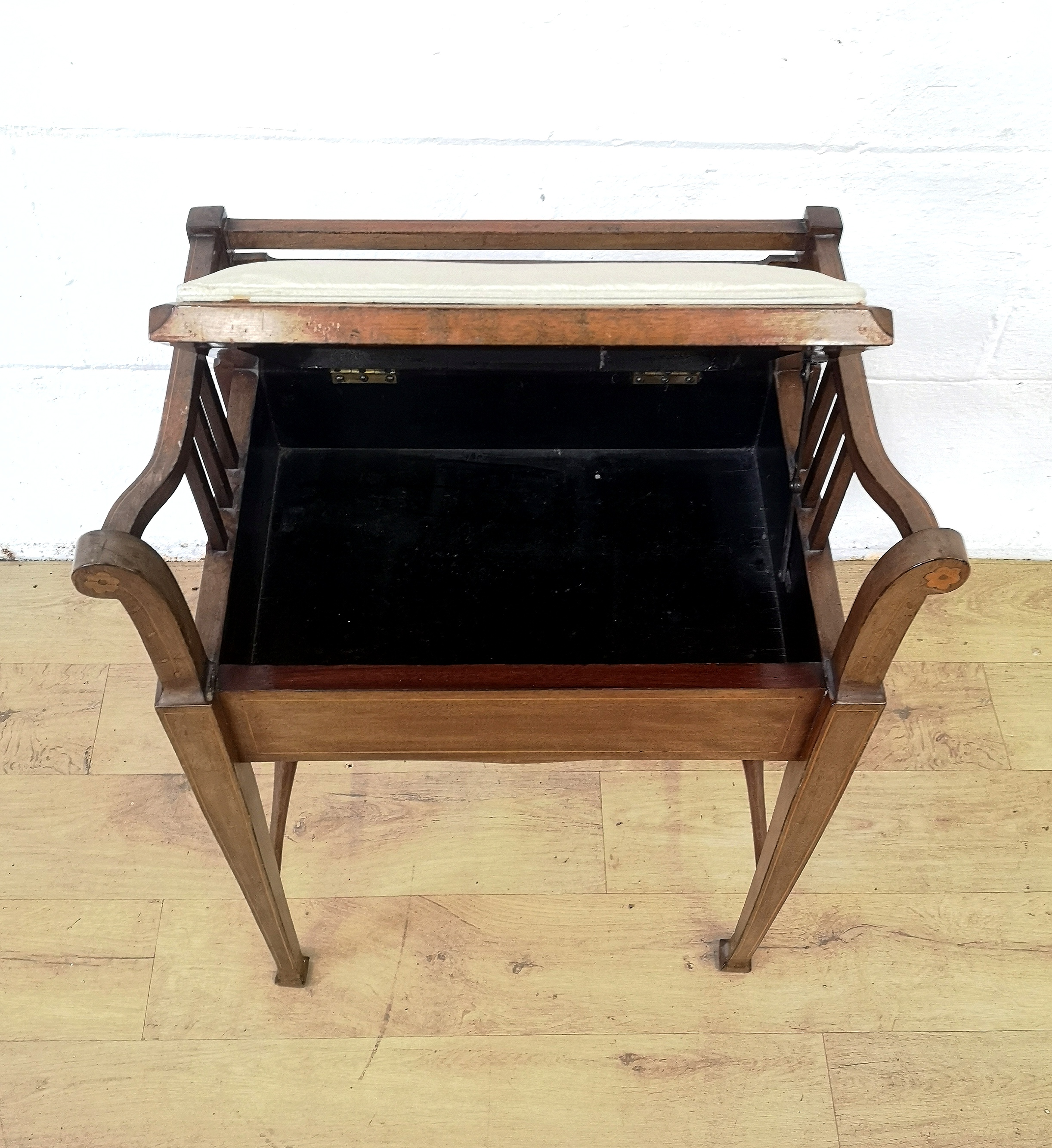 Regency style mahogany piano stool - Image 6 of 7